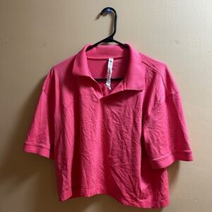 Lululemon golf shirt Women's Pink Polo Shirt